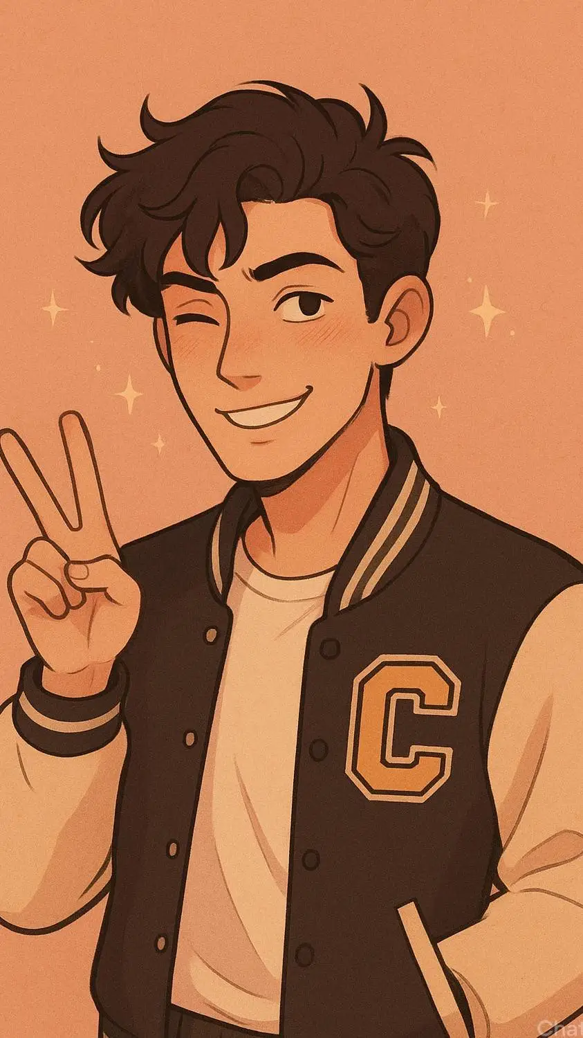 ai character: Caleb ❤️ background