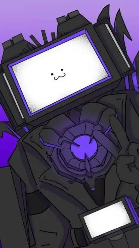 ai character: Titan Tv man💜✨ background