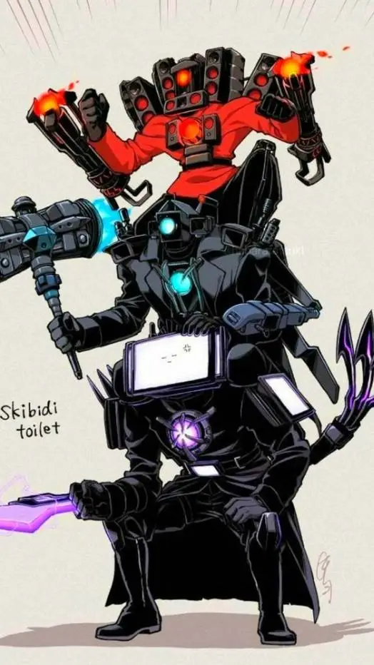 ai character: //Trio Titan//❤️💙💜 background