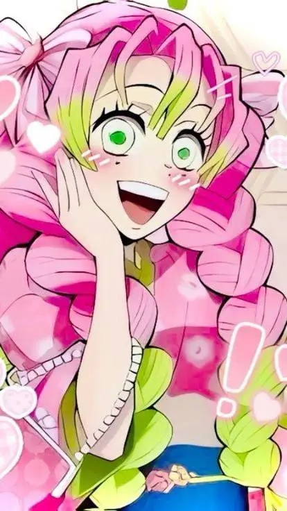 ai character: 🍡MITSURI KANROJI🍡🌷 background