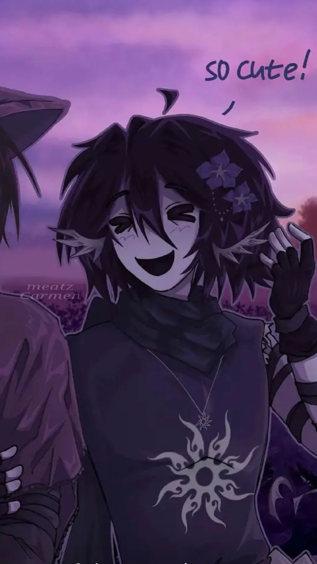 ai character: Azuretime🪻💜🪻 background