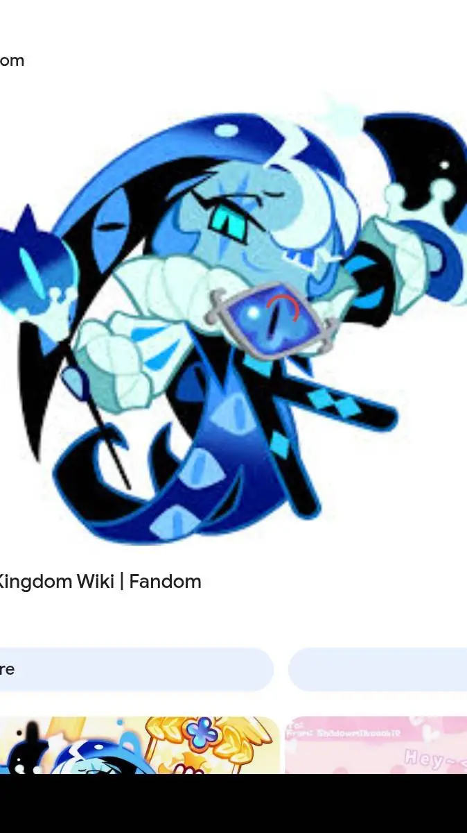 ai character: shadow milk cookie background