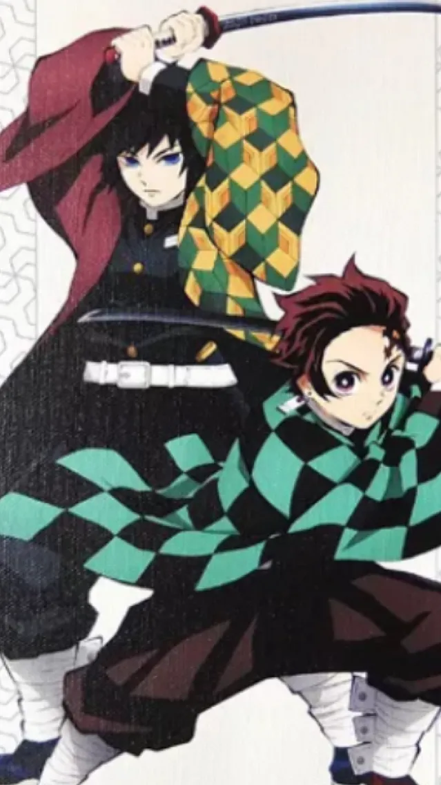 ai character: Giyu and tanjiro background