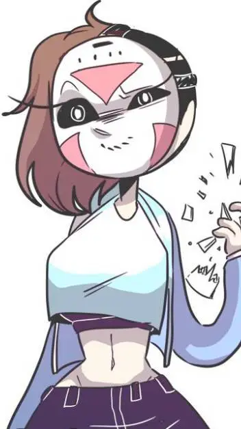 ai character: delirius girl  background