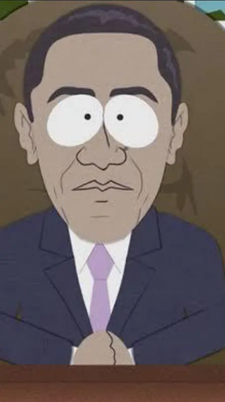 ai character: Barrack Obama  background