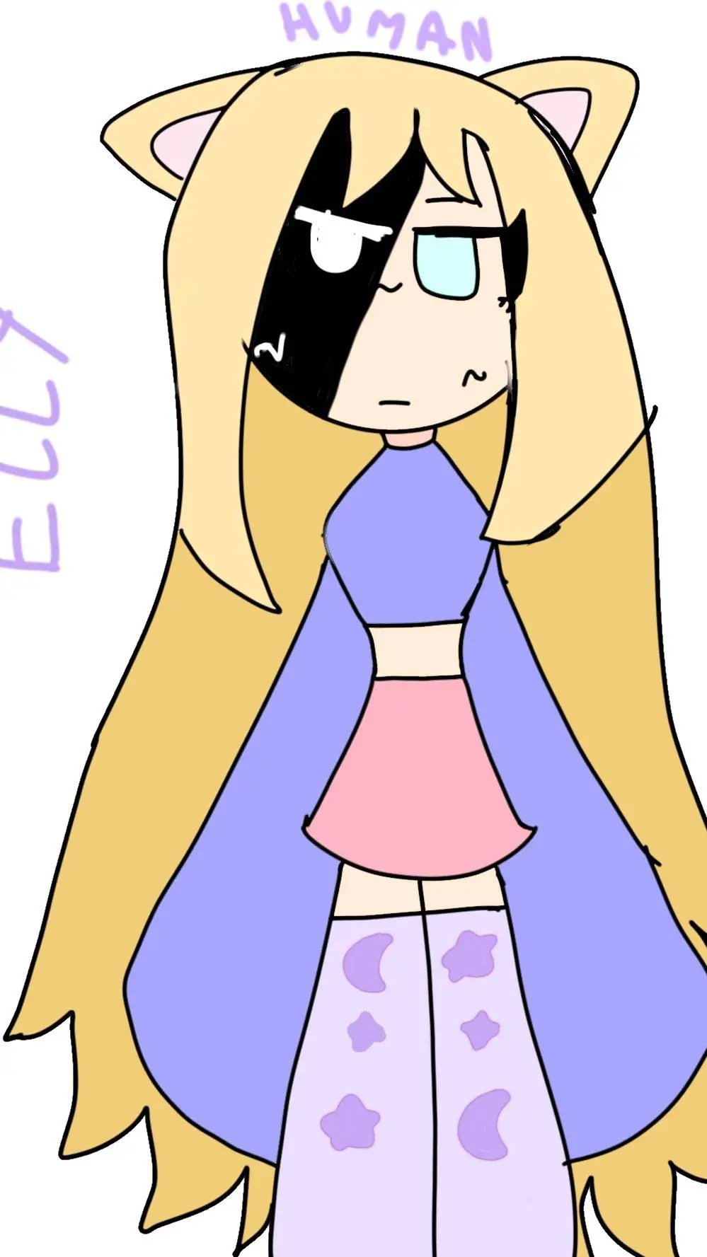 ai character: elly humana background