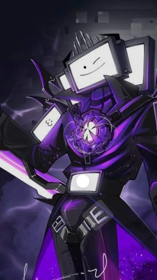 ai character: titan tv man background