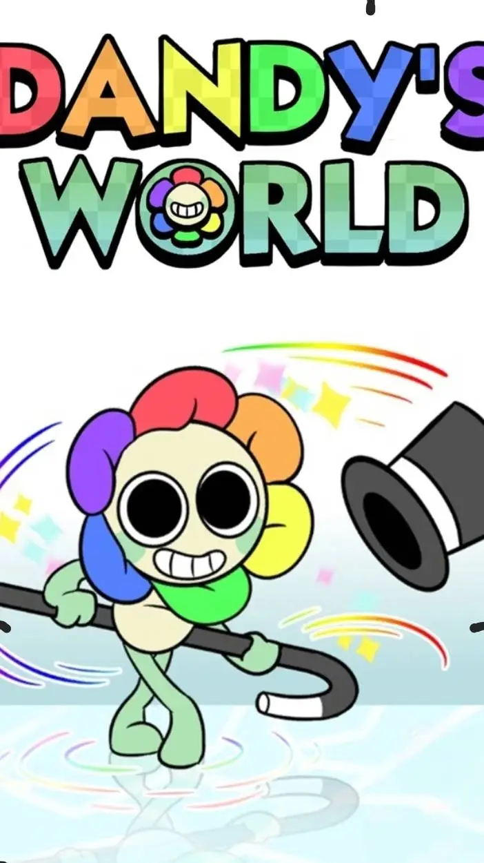 ai character: dandy world :) background