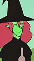 ai character: Miss Witch background