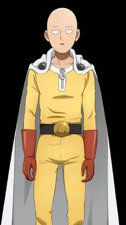 ai character: OPM black puts  background