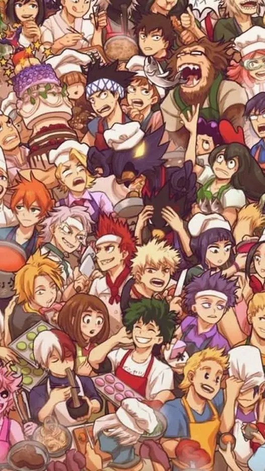 ai character: MHA shelter background