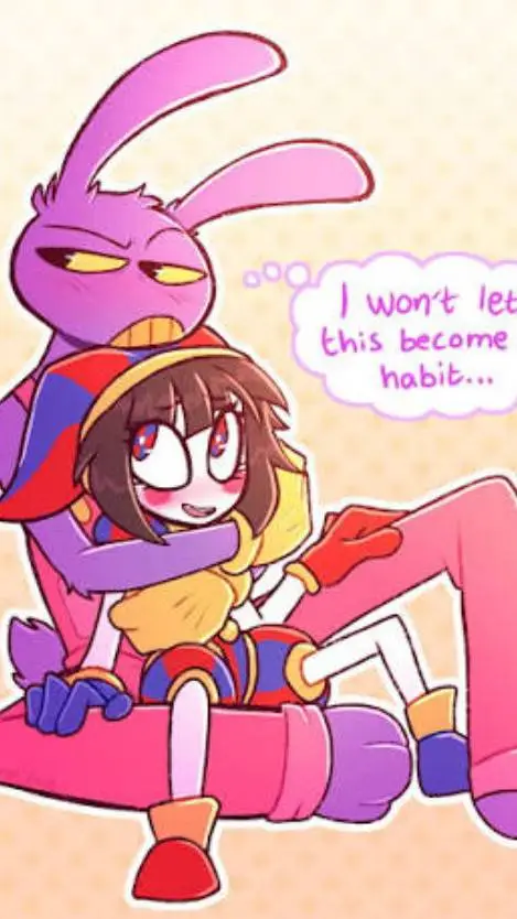 ai character: FunnyBunny [pomni] background