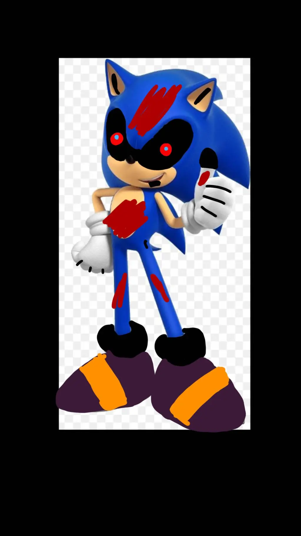 ai character: eel sonic  background