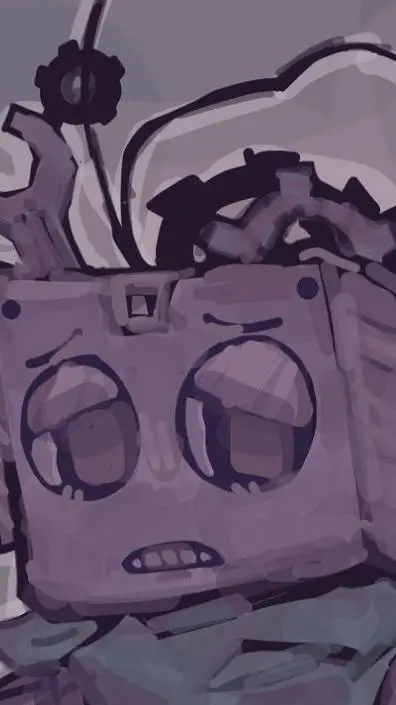 ai character: Broken BoxTen  background