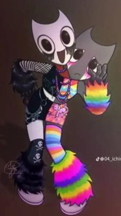 ai character: Emo 🌈Rnd background
