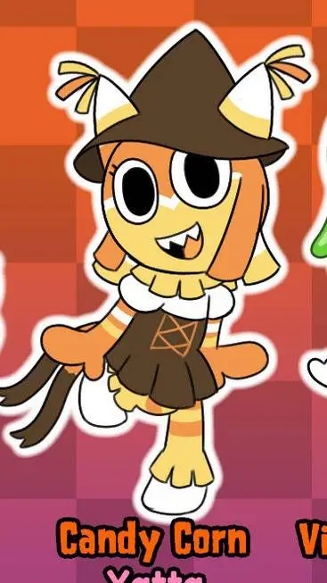 ai character: Candy corn  background