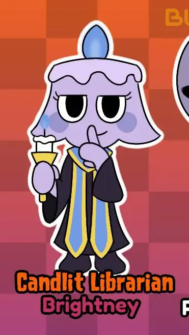 ai character: Candlit Librarian  background