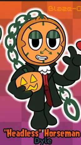 ai character: Headless horseman  background