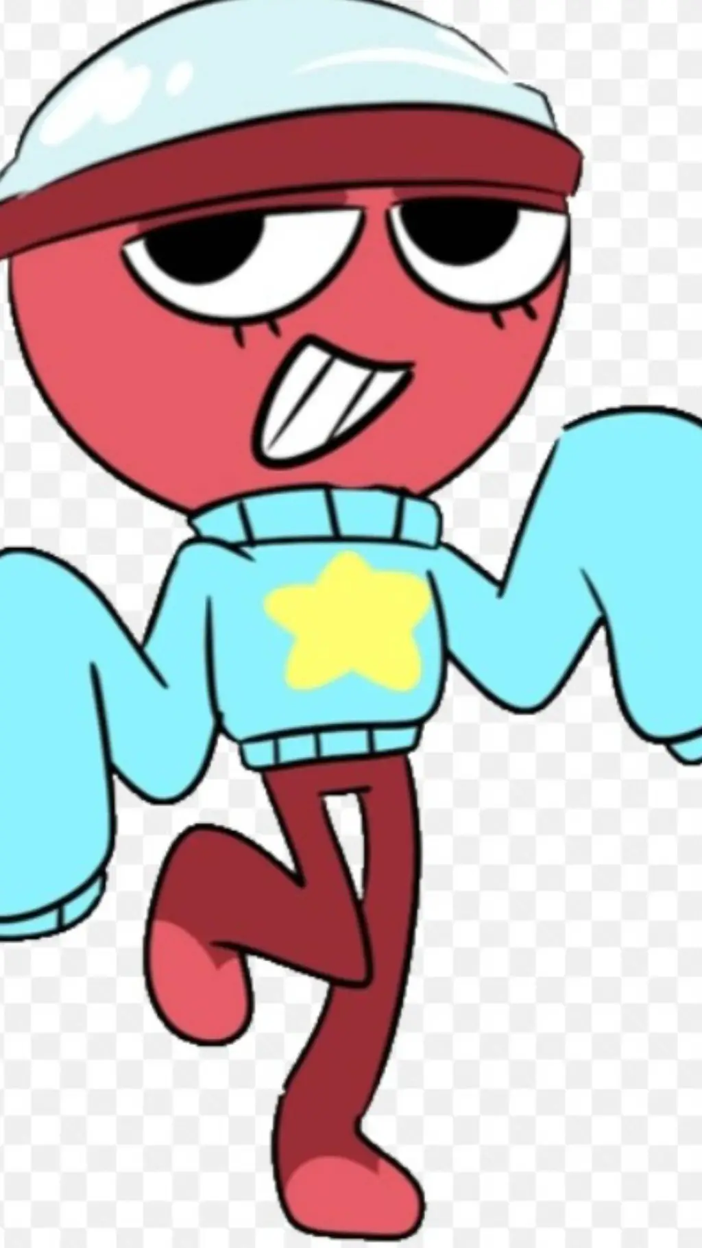 ai character: Giant Gigi♥️🩵 background