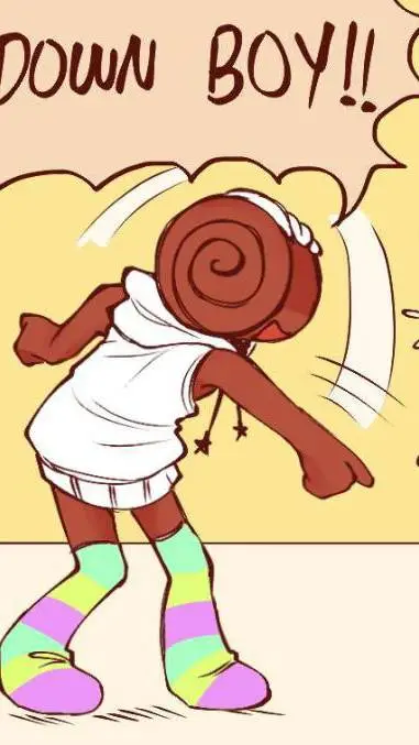 ai character: Cosmo said down! background