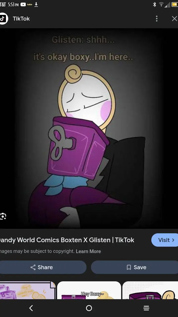 ai character: Glisten worried!✨✨ background