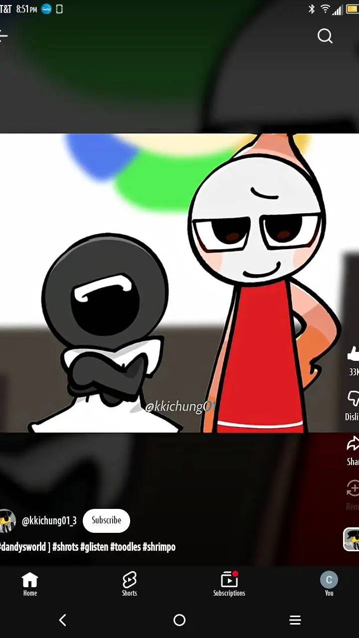 ai character: Shrimpo smiled!:) background