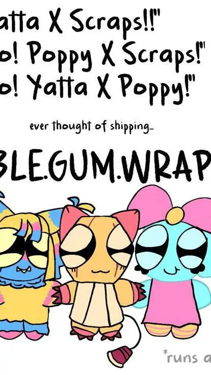 ai character: bubblegumwrapper background