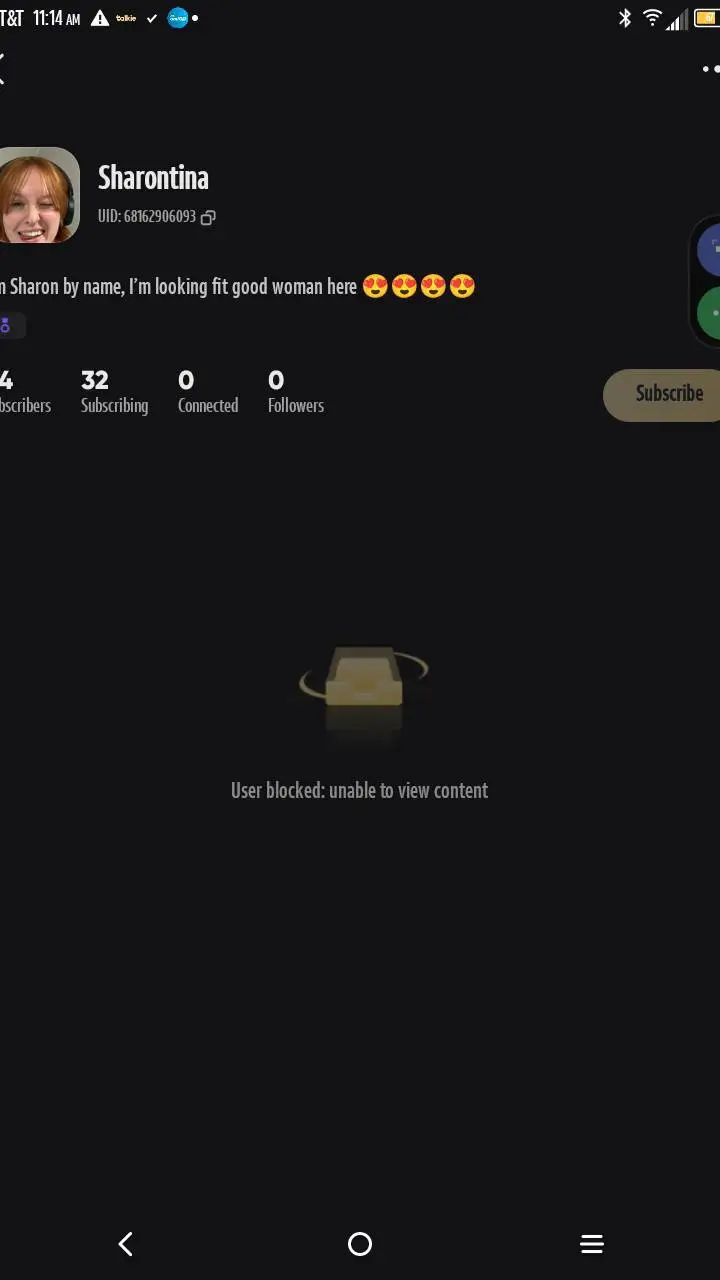 ai character: Sharon Tina background