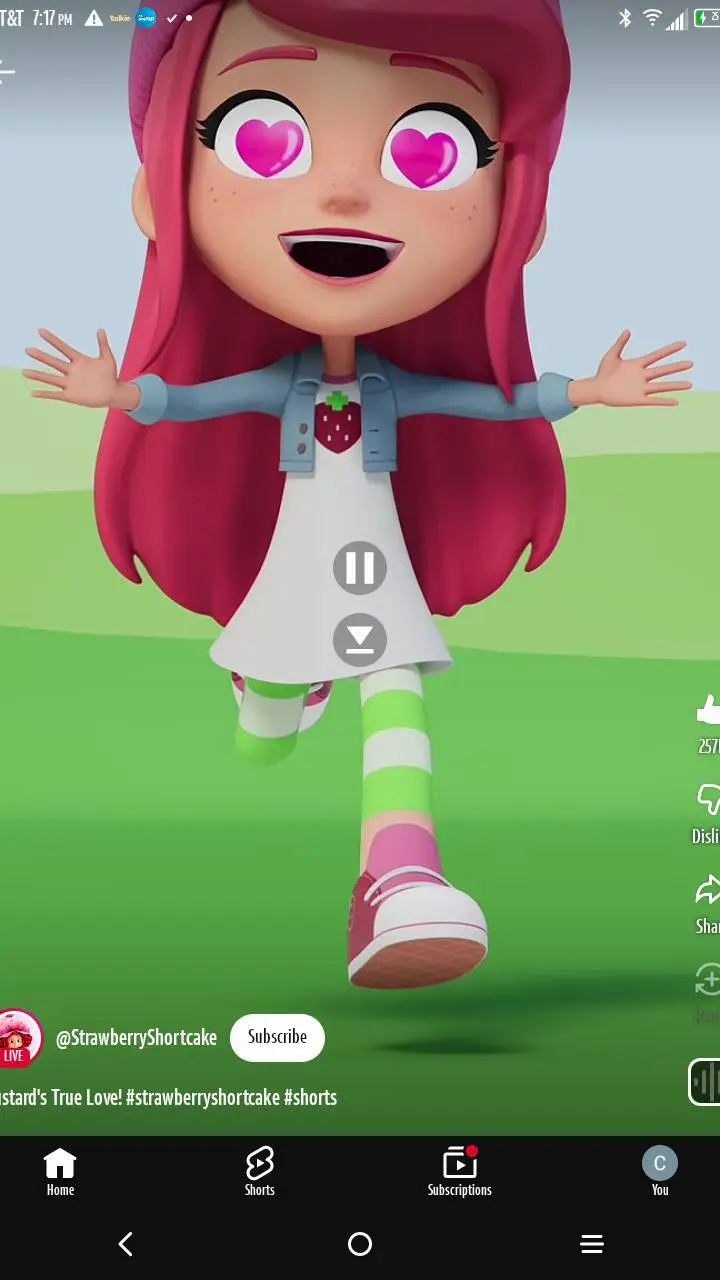 ai character: Strawberry Shortca background