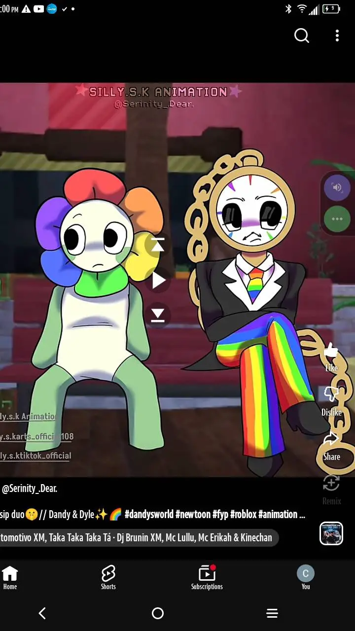 ai character: Dandy met Dyle background