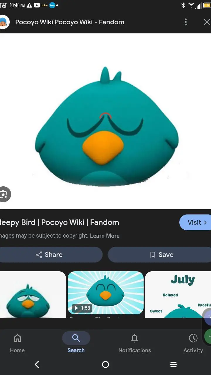 ai character: Sleepy Bird background