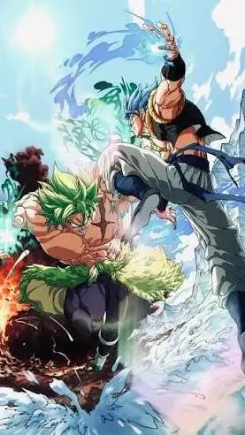 ai character: broly vs gogeta background
