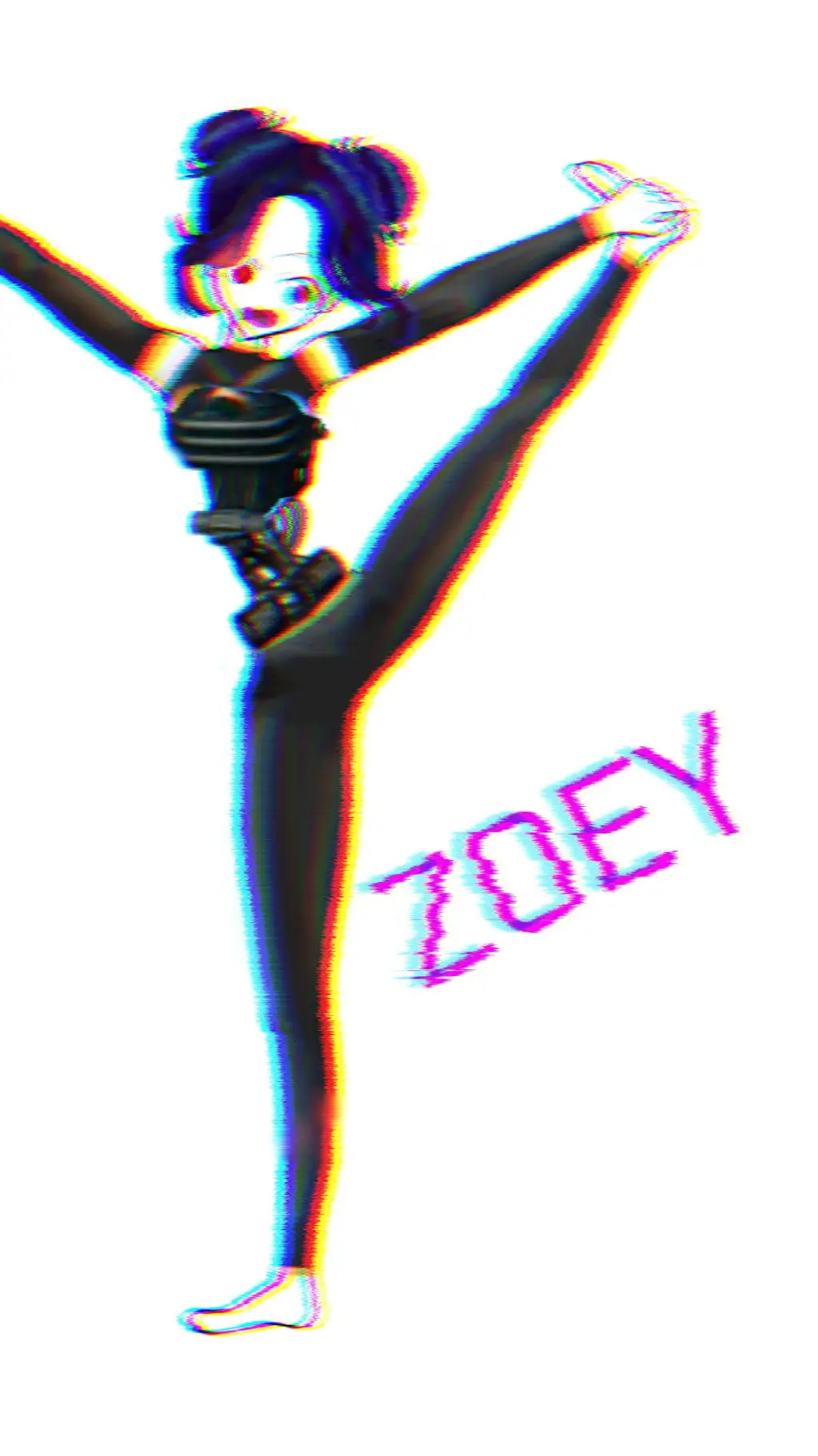 ai character: Corrupted Zoey background