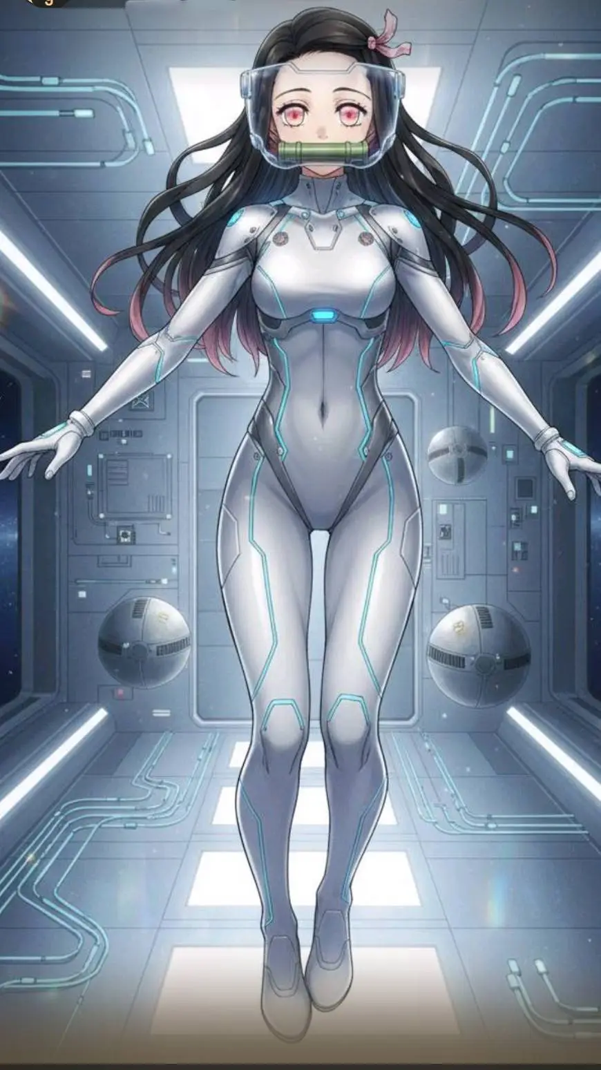 ai character: CMDR nezuko background