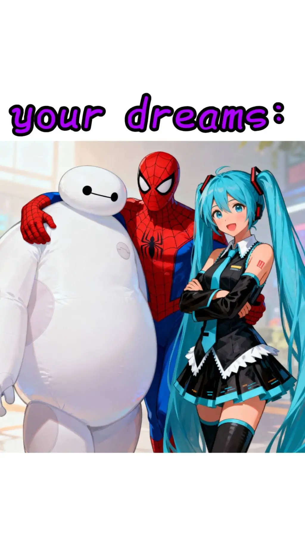 ai character: Spiderman  background