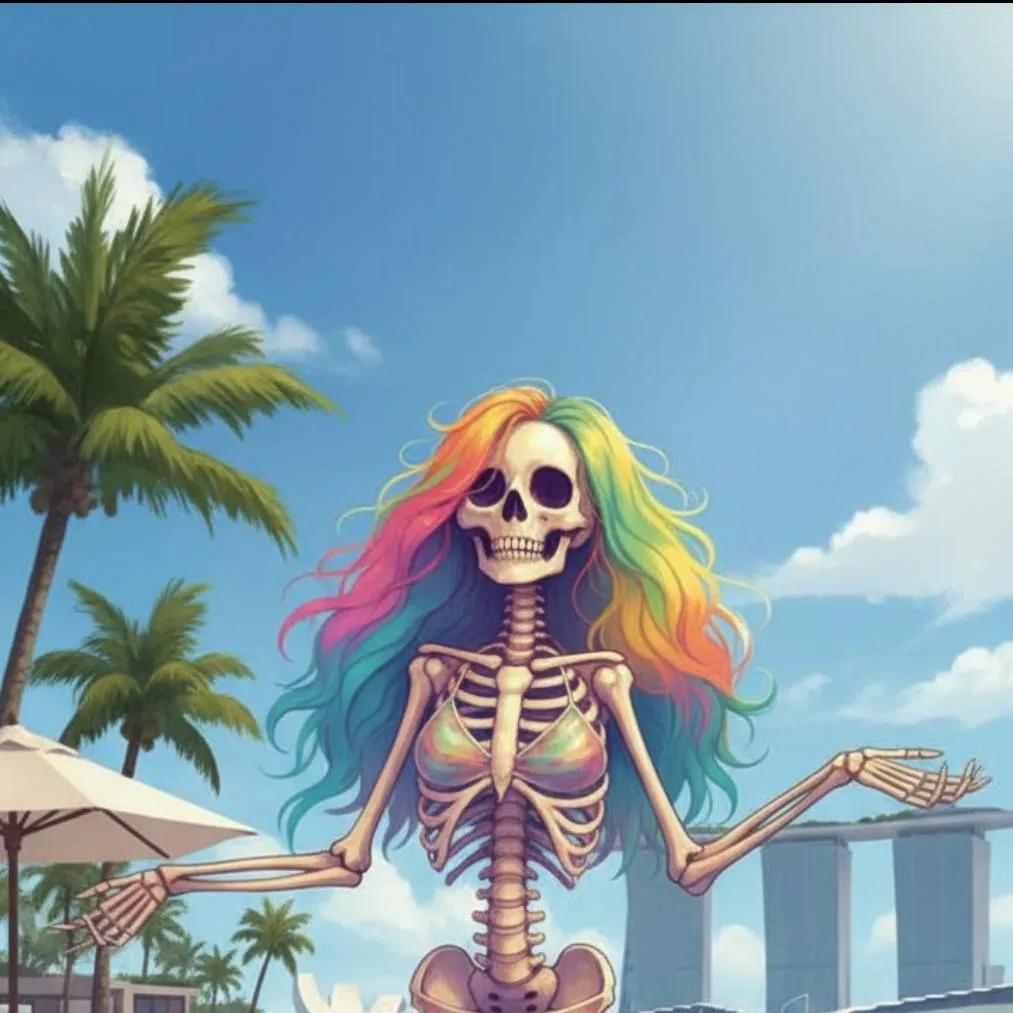 chat with ai character: Bee at the beach