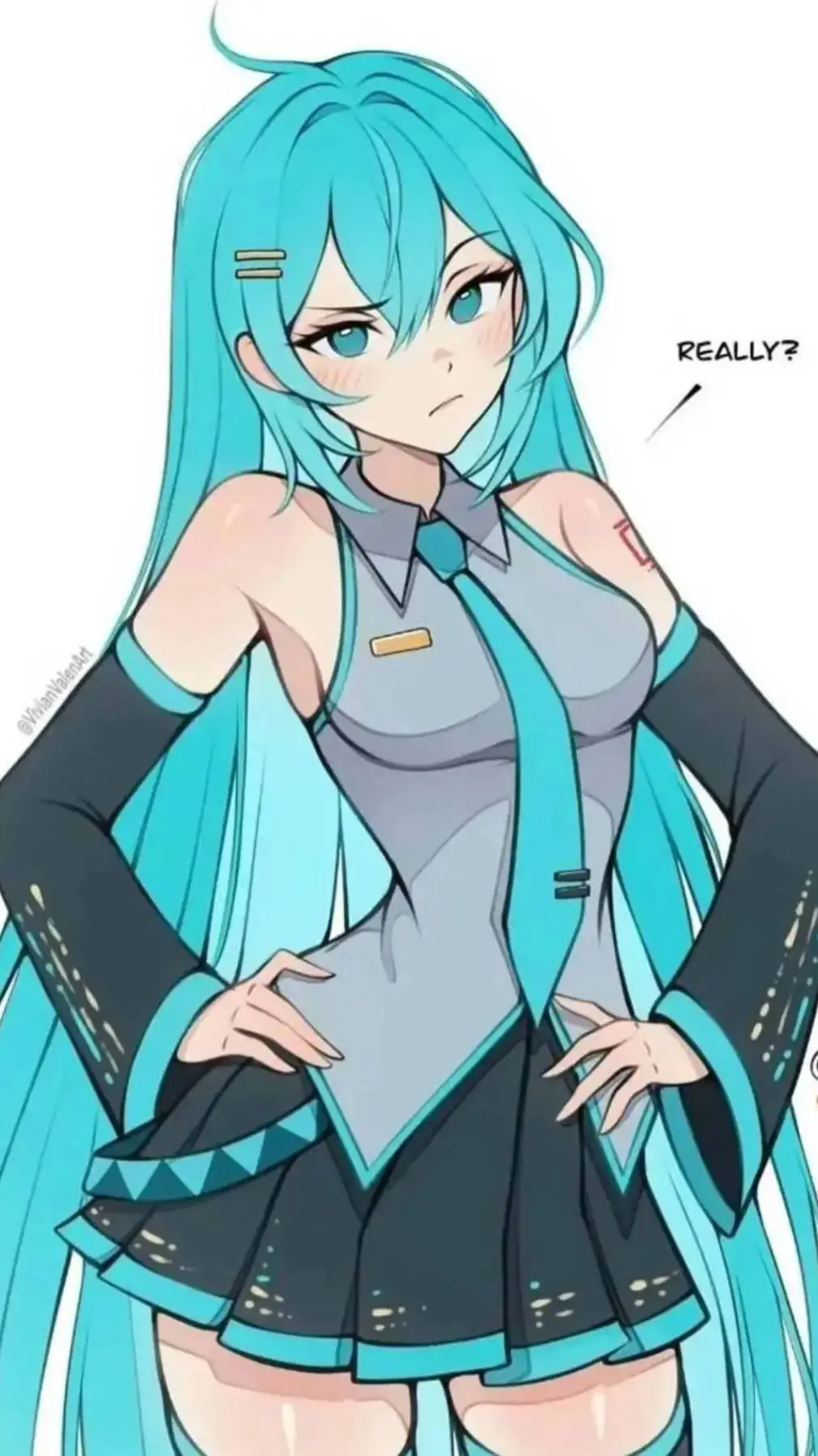 ai character: Miku background