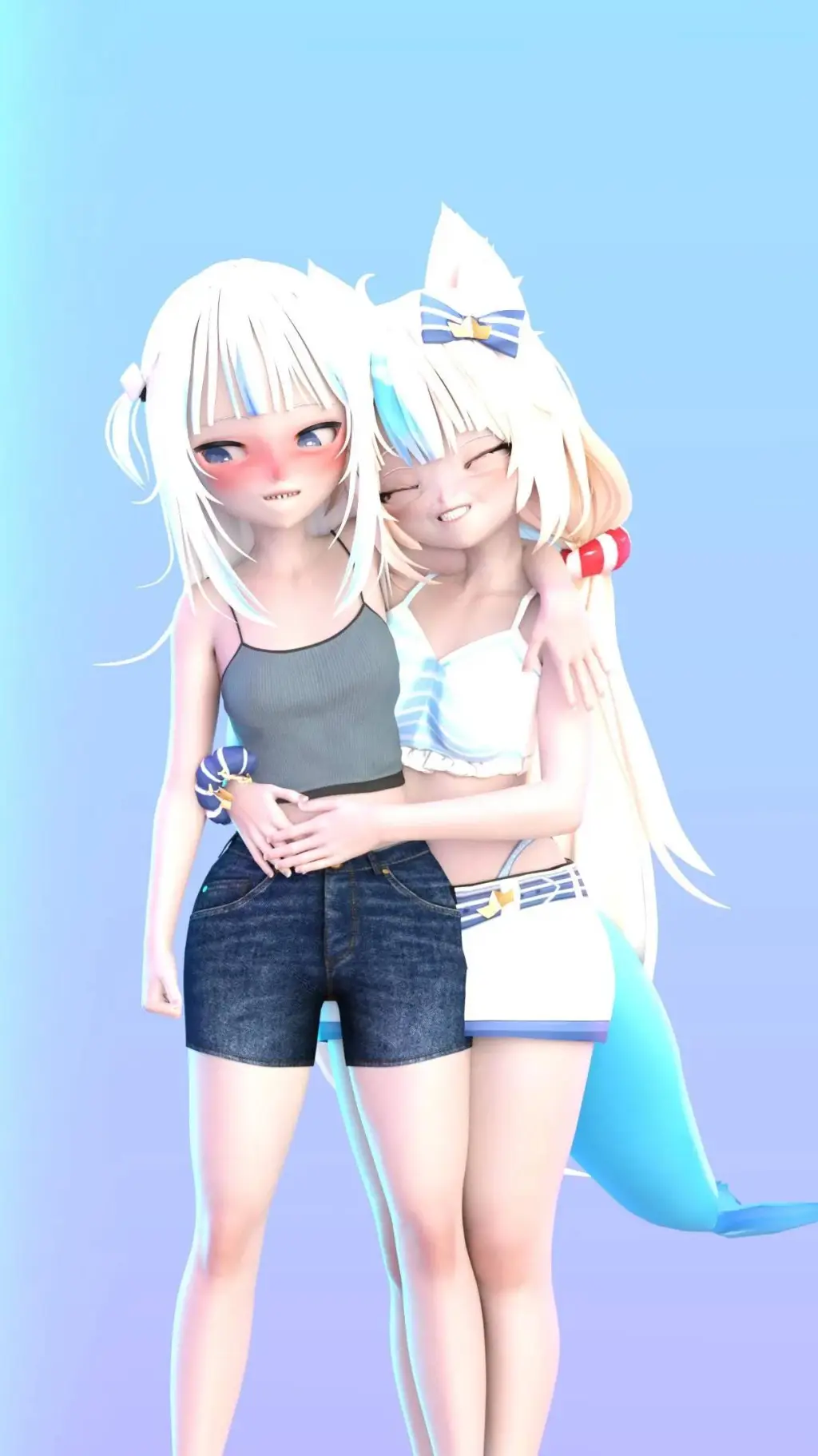 ai character: Saba and Gawr background