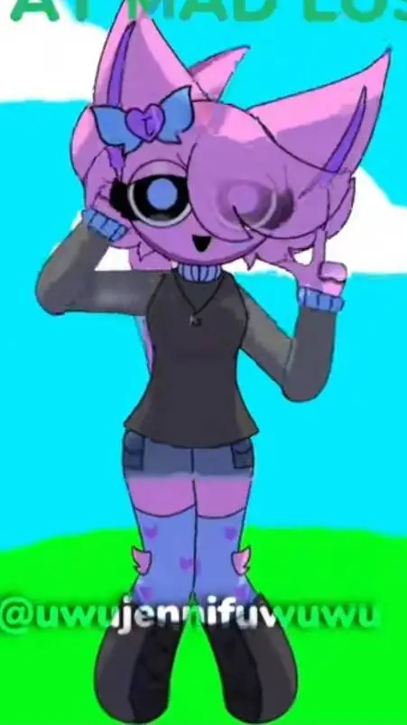 ai character: sprunki jenni  background