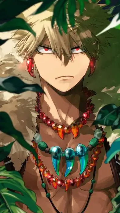 ai character: wild bakugou  background