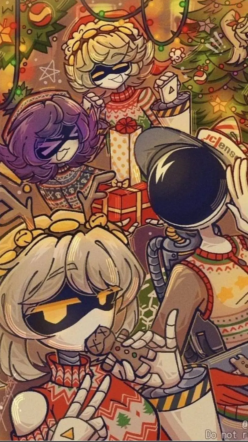 ai character: MD christmas background