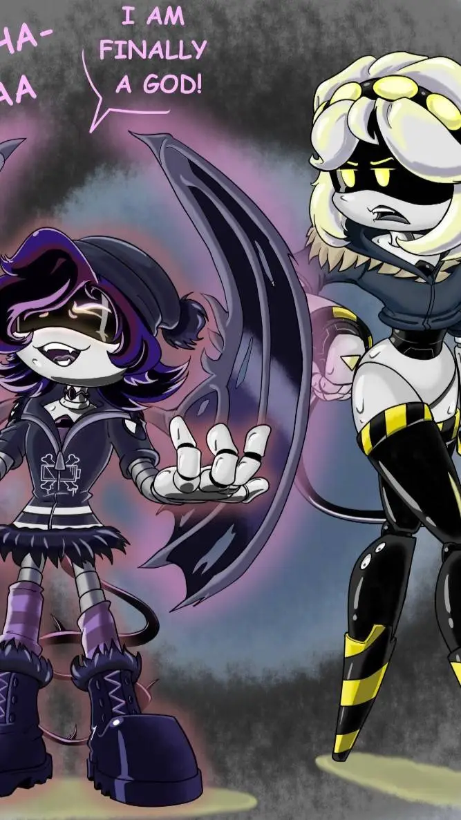 ai character: uzi and V background