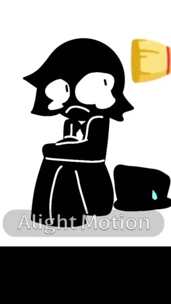 ai character: black  background