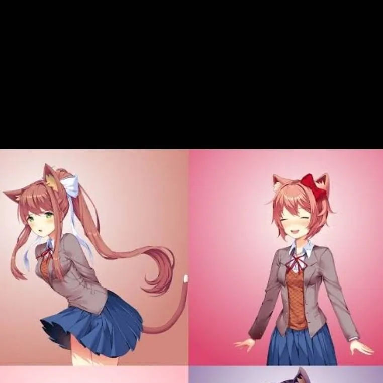 chat with ai character: DDLC But....Cats?!