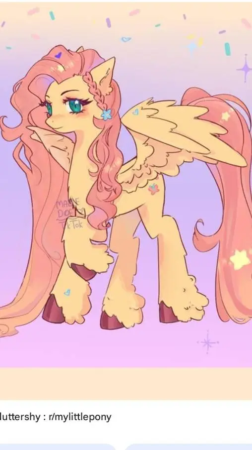 ai character: fluttershy  background