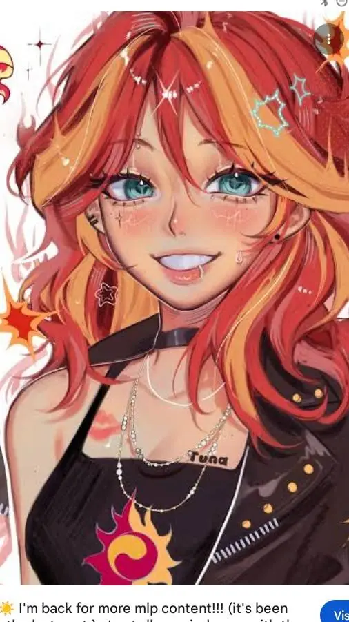 ai character: sunset shimmer  background