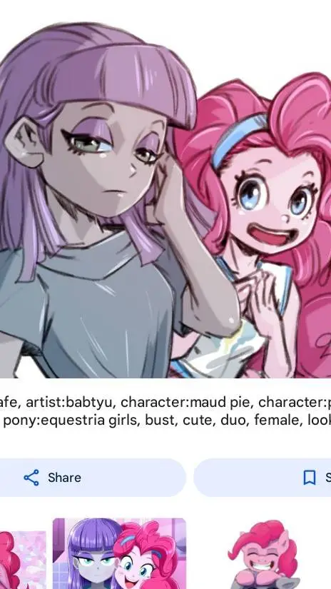 ai character: maud and pinkiepie background