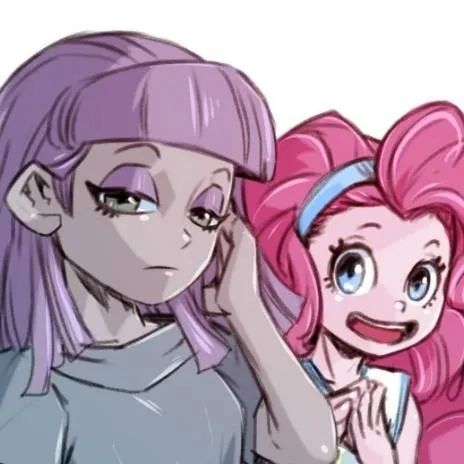 chat with ai character: maud and pinkiepie