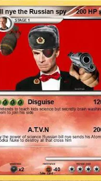 ai character: Bill Nye  background