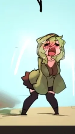 ai character: Creeper girl  background